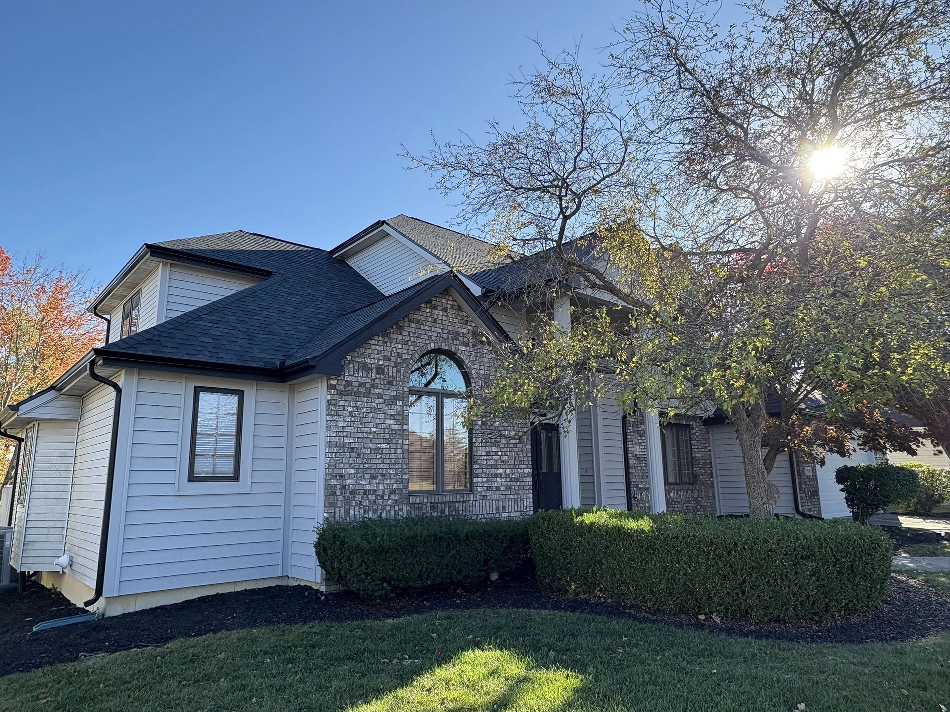 Gutter and roof work