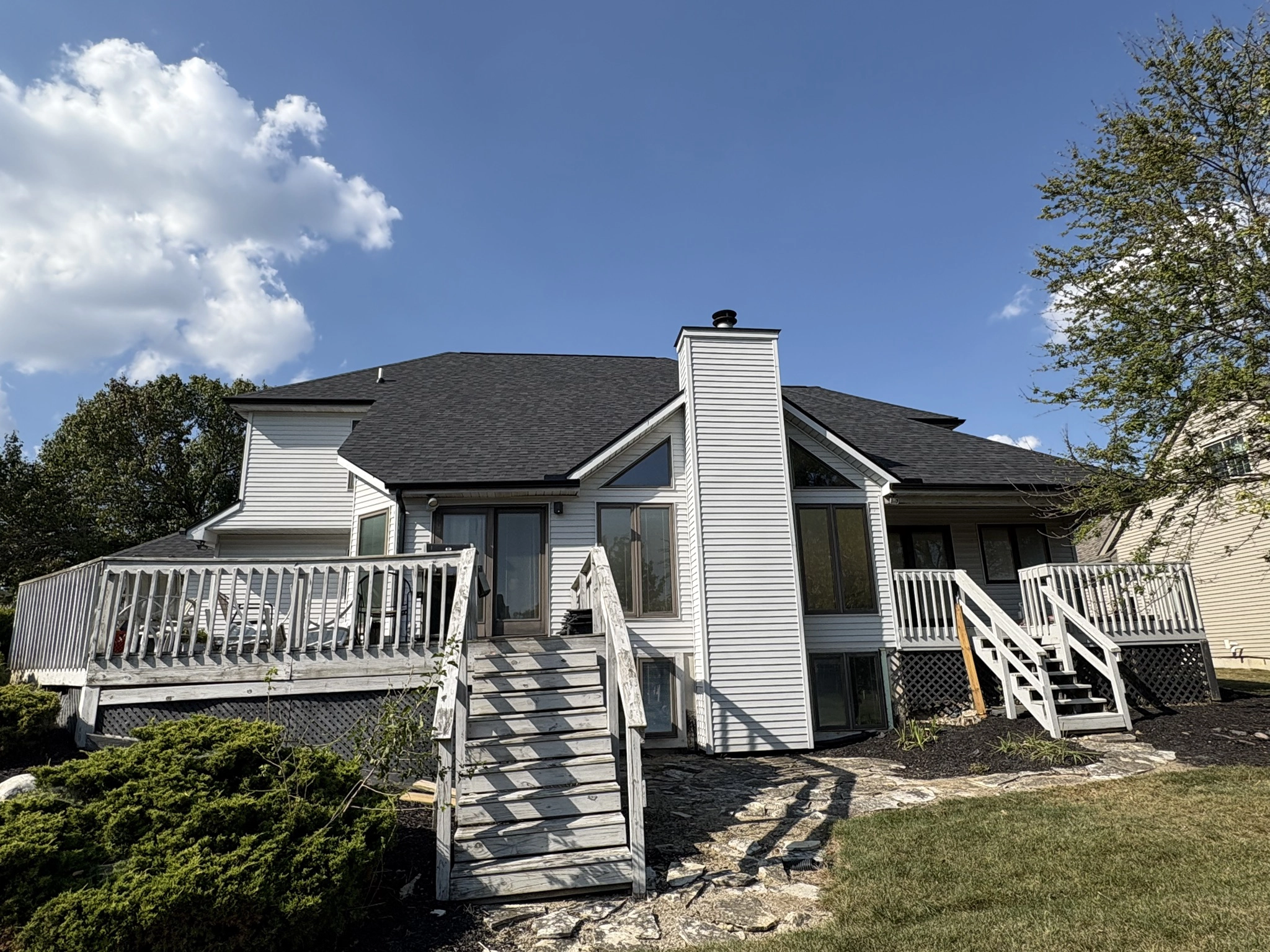 Completed residential roof