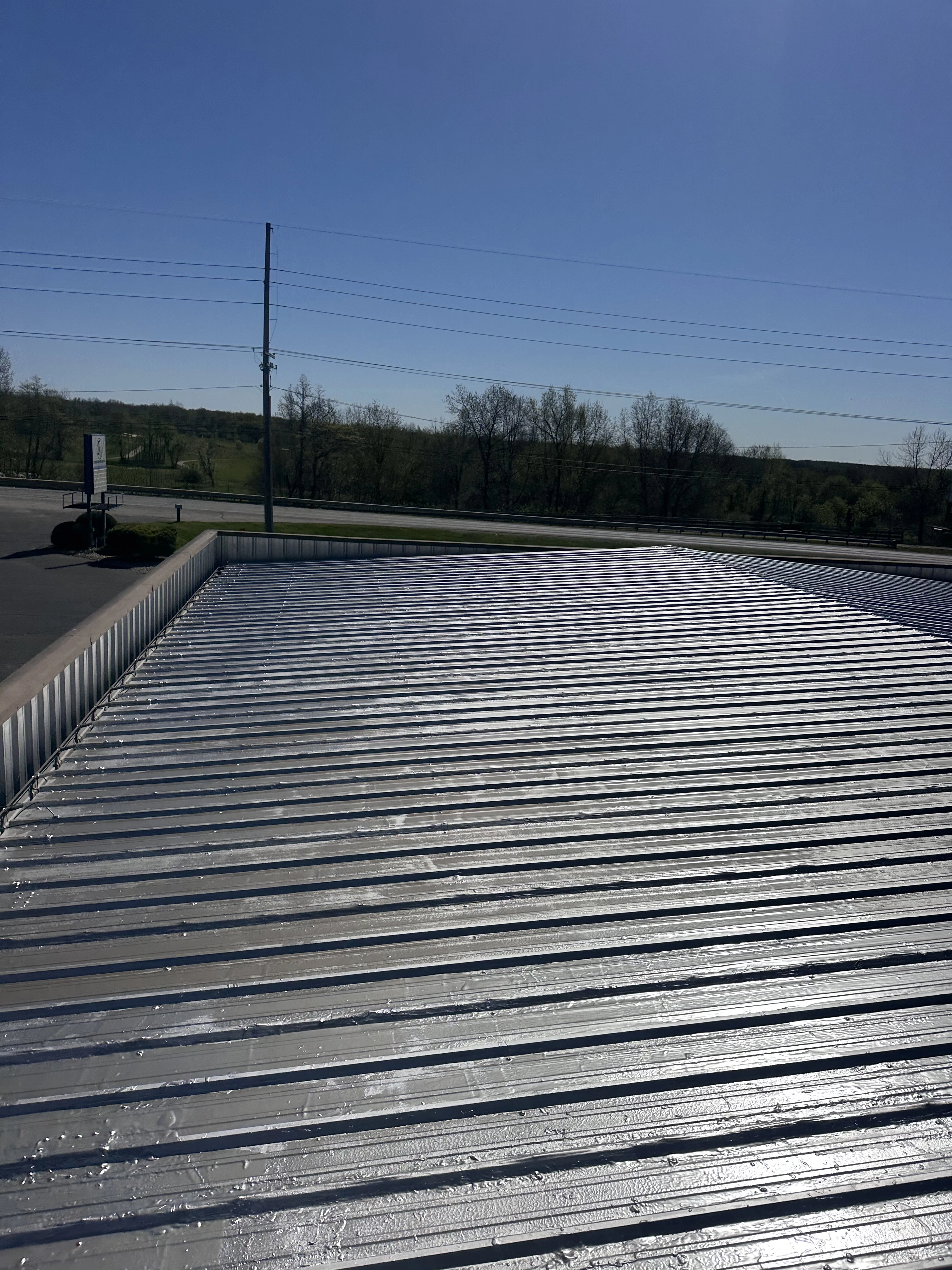 Roof coating finish