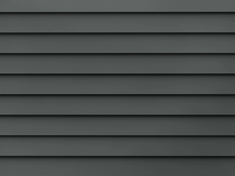 James Hardie Plank Smooth fiber cement siding in Iron Gray